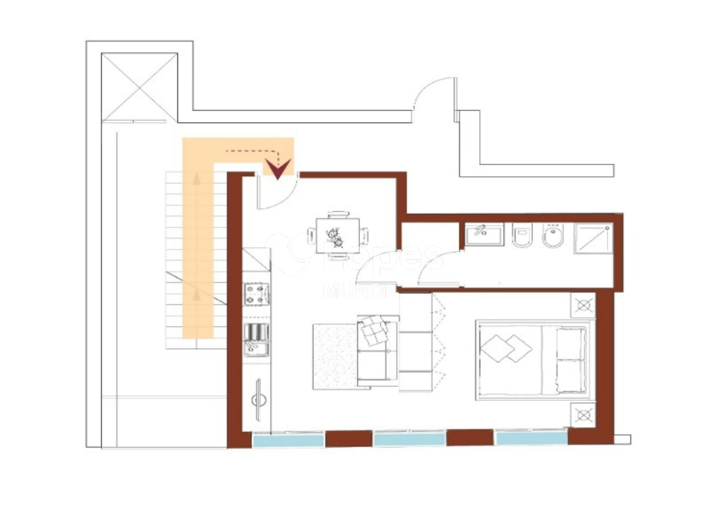 Apartamento com 1 quarto à venda em Pellestrina, Veneza, Itália – Venetia Domus
