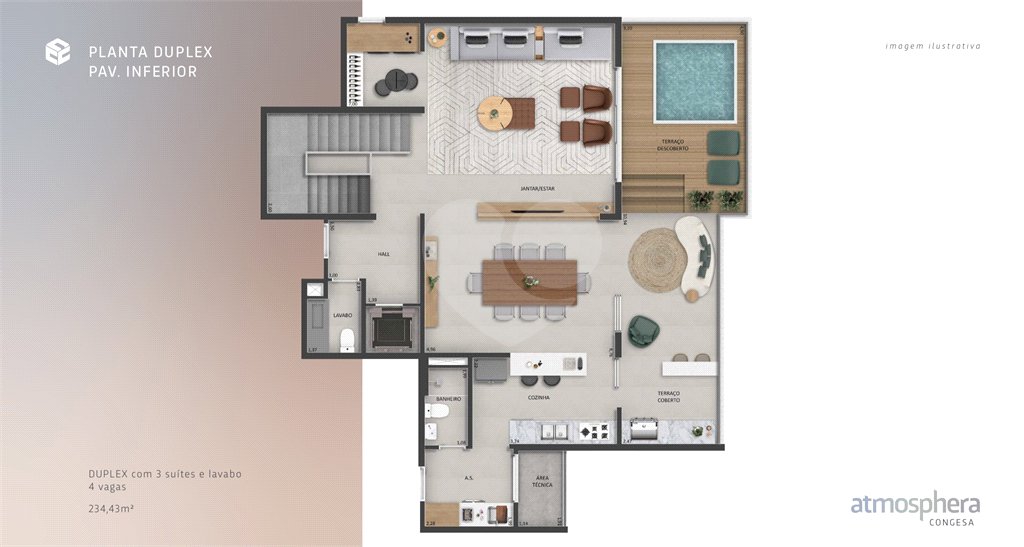 Apartamento à venda com 3 suítes no Centro, Indaiatuba, SP