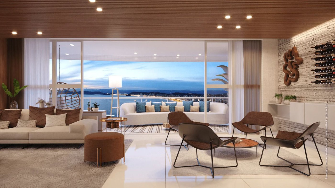 Apartamento com 3 dormitórios à venda, 227 m² por R$ 6.000.000,00 - Ponta da Praia - Santos/SP