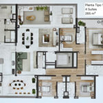 Apartamento à venda com 4 suítes em Jardim Morumbi, São Paulo, SP