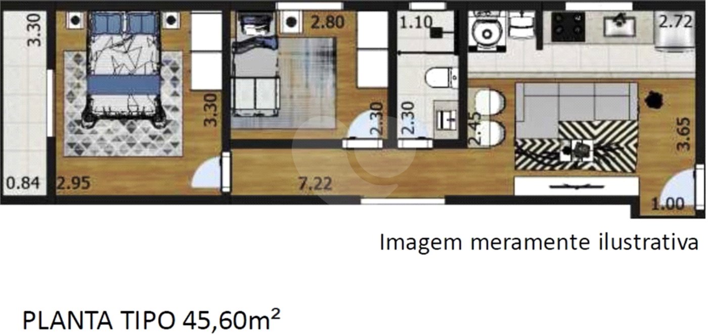 Apartamento à venda com 1 quarto em Santana, São Paulo, SP