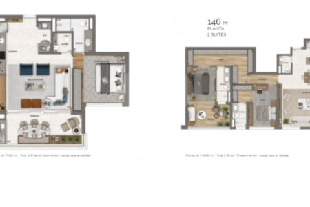 Apartamento à venda com 2 quartos, sendo 1 suíte, em Vila Nova Conceição, São Paulo, SP