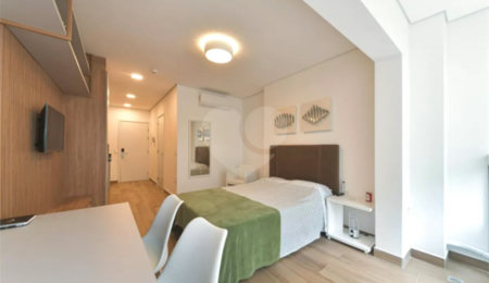 Apartamento à venda ou para alugar com 1 quarto em Santo Amaro, São Paulo, SP