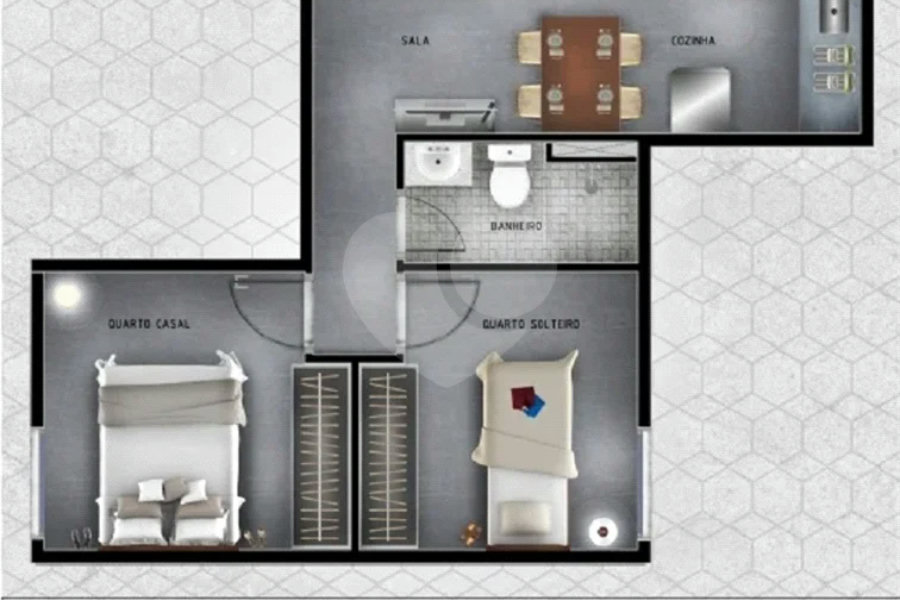 Apartamento à venda com 1 quarto em SANTANA, São Paulo, SP