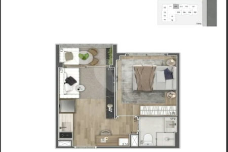 Studio à venda com 1 quarto em Vila Mariana, São Paulo, SP