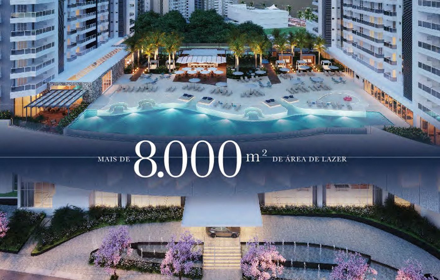 Vende-se lançamento alto padrão/Ponta da Praia com 4 dorm /suíte/wc social e de serviço/4 vagas