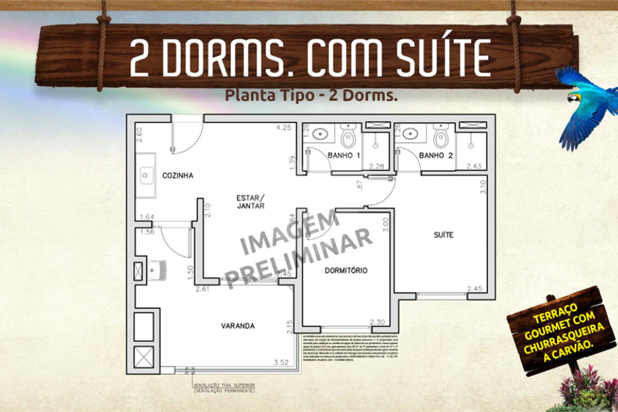 Apartamento à venda com 2 quartos, sendo 1 suíte, em Vila Maria, São Paulo, SP