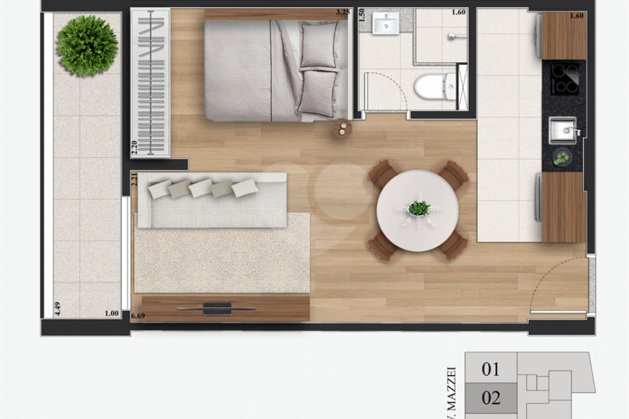 Apartamento à venda com 1 quarto em Tucuruvi, São Paulo, SP