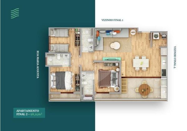 Apartamento 98m² 2