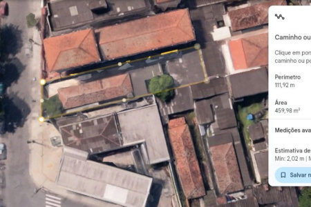 Terreno à venda, 450 m² por R$ 1.800.000,00 - Ponta da Praia - Santos/SP