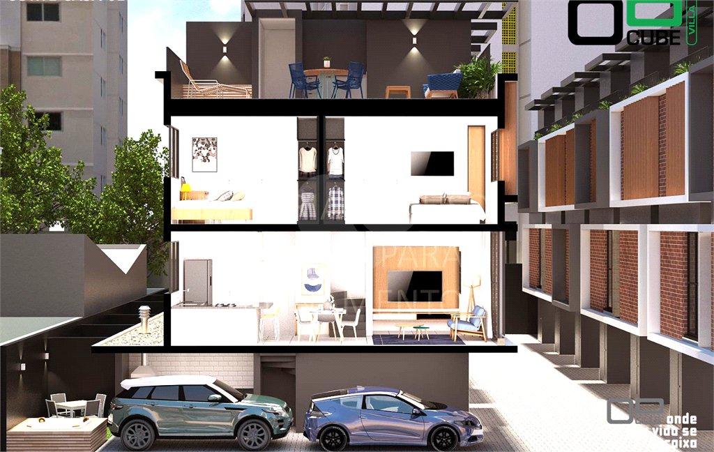 Casa à venda com 3 quartos, sendo 1 suíte, no condomínio Cube Villa, São Paulo - SP