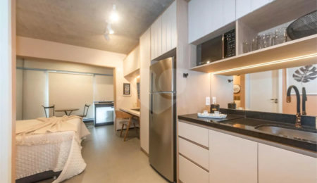 Studio à venda ou para alugar com 1 quarto em Brooklin Paulista, São Paulo, SP