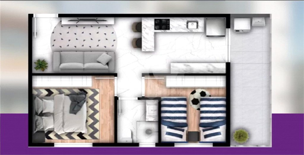 Apartamento á Venda com 47m² - Jabaquara
