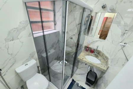 Apartamento mobiliado próximo da praia com 1 dormitório à venda, 32 m² por R$ 390.000 - Embaré - Santos/SP