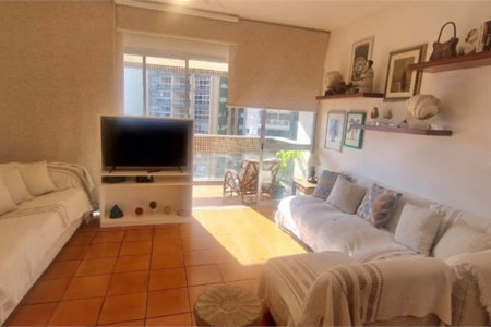 Apartamento porteira fechada com vista para o mar e lazer completo em Pitangueiras – Guarujá