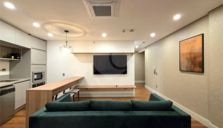 Apartamento à venda ou para alugar com 2 quartos, sendo 1 suíte,  em Vila Olímpia, São Paulo, SP