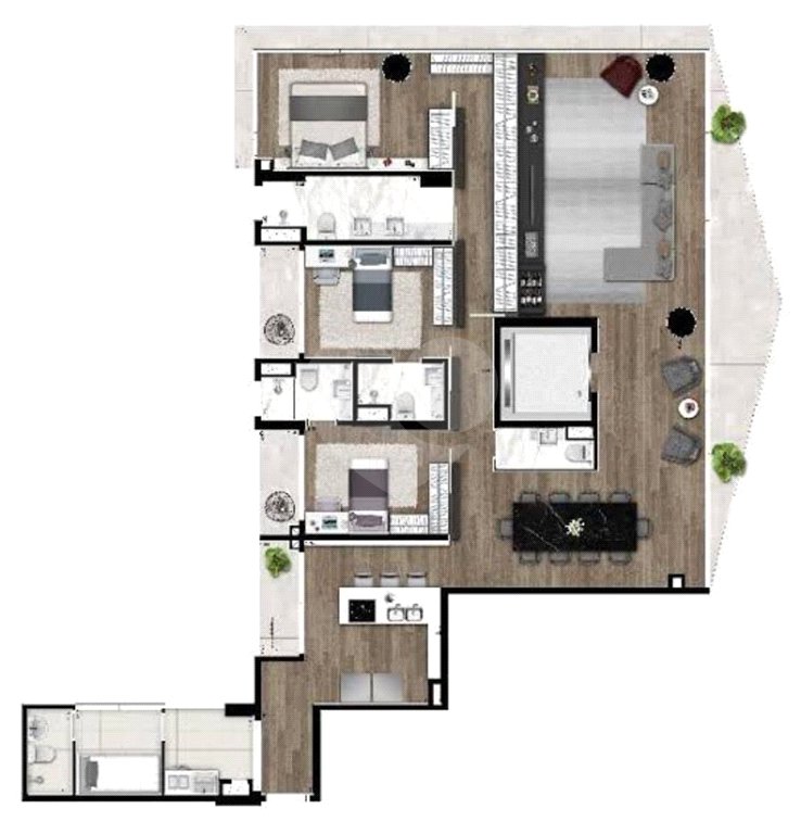 Apartamento à venda com 3 suítes em Vila Olímpia, São Paulo, SP