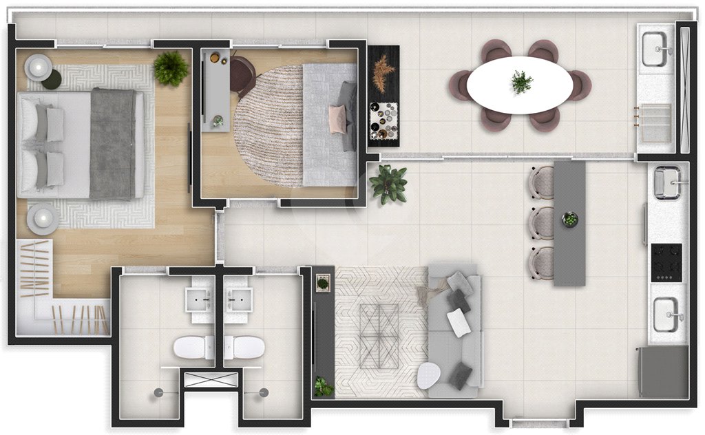 Apartamento à venda com 2 suítes em Moema, São Paulo, SP