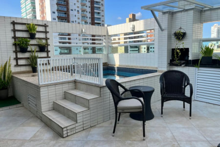 Cobertura com 2 dormitórios à venda, 175 m² por R$ 1.490.000,00 - Pompéia - Santos/SP