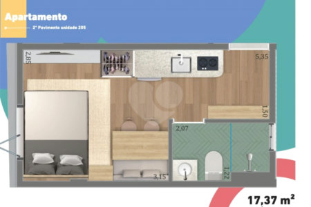Apartamento à venda com 1 quarto em Pinheiros, São Paulo, SP