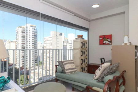 Apartamento à venda ou para alugar com 1 quarto em Cerqueira César, São Paulo, SP