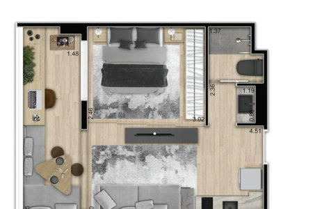 Studio à venda com 1 quarto em Butantã, São Paulo, SP