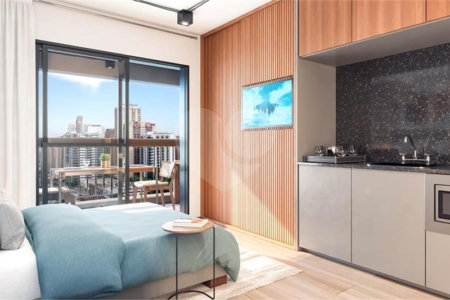 Apartamento à venda com 1 quarto em Brooklin Paulista, São Paulo, SP