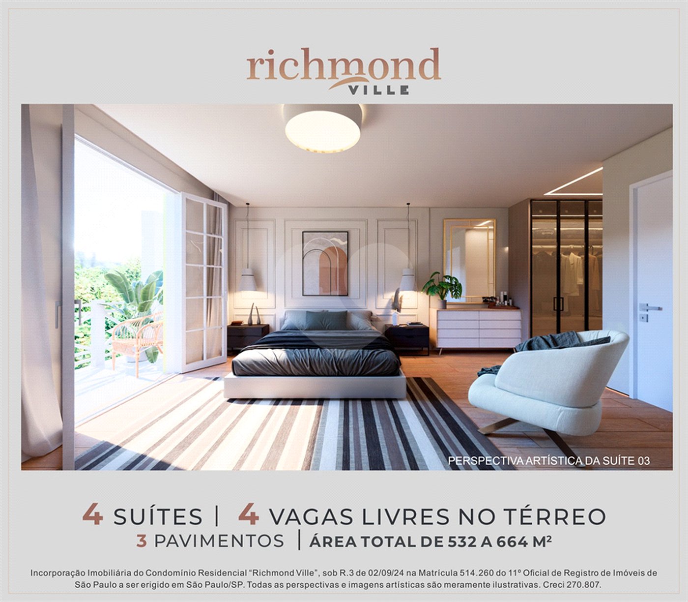 Casa à venda com 4 suítes no condomínio Richmond Ville, São Paulo - SP