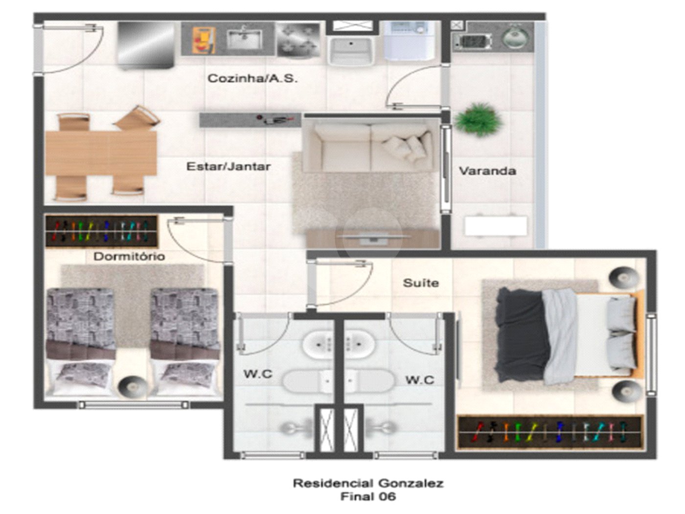 Apartamento à venda com 2 quartos em Vila Assis, Sorocaba, SP