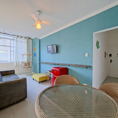 Apartamento com 1 dormitório à venda, 52 m² por R$ 450.000,00 - Aparecida - Santos/SP