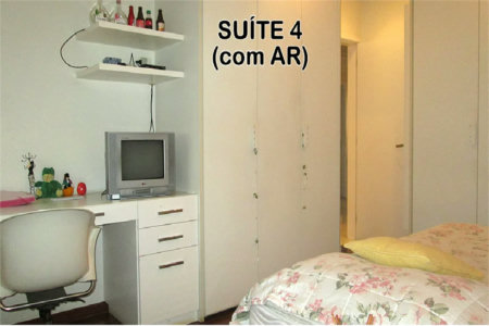 COBERTURA 394m² - 4 suítes com ar condicionado – 6 vagas livres mais depósito