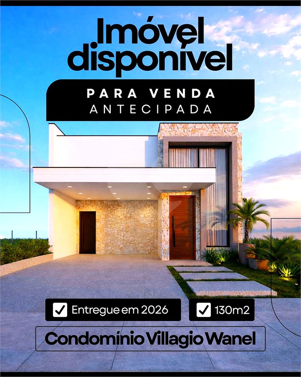 Casa à venda com 3 quartos, sendo 1 suíte,  no condomínio Residencial Villagio Wanel, Sorocaba - SP
