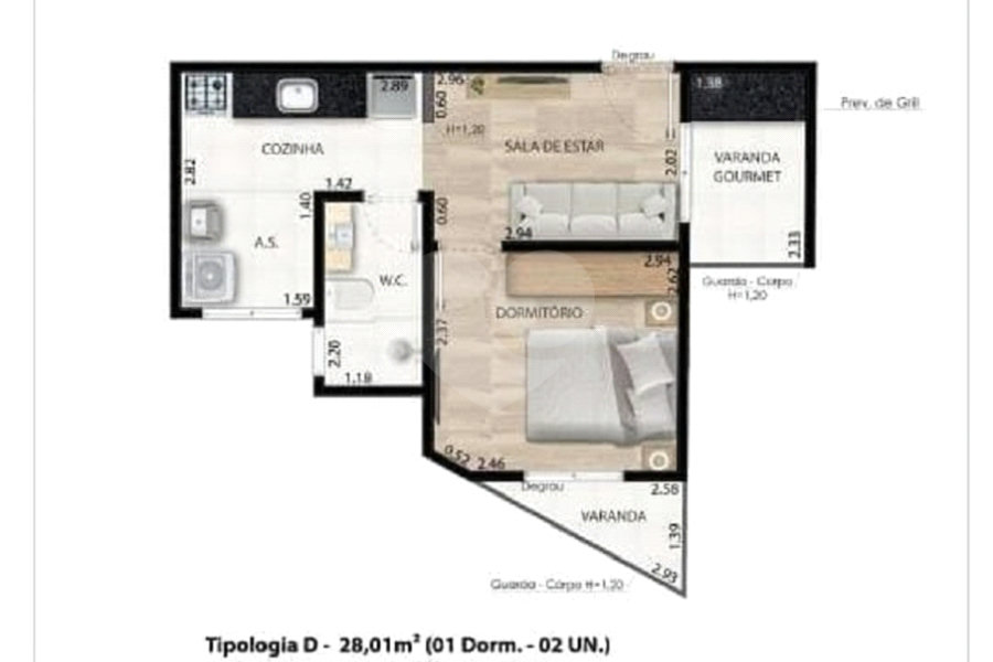 Apartamento à venda com 1 quarto em Tucuruvi, São Paulo, SP