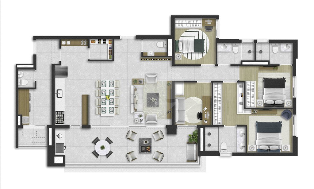 Apartamento à venda com 4 quartos, sendo 2 suítes, em Boa Vista, Sorocaba, SP