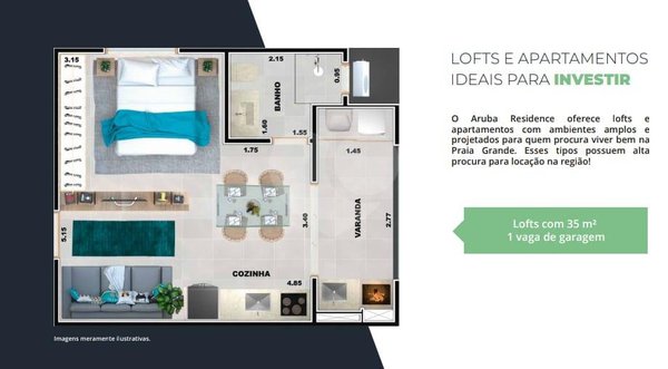 Apartamento 35m² 1