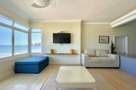 Apartamento Frente Mar com 4 Quartos para Venda ou Locação em Pitangueiras – Guarujá/SP