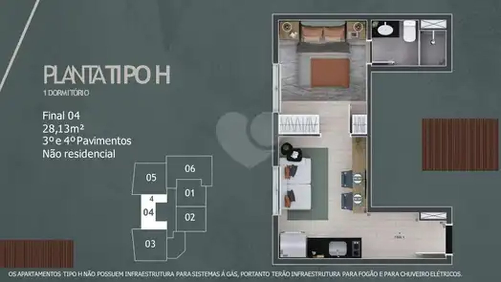 Apartamento 28m²