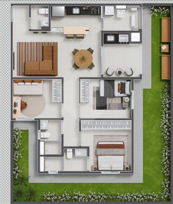 Apartamento à venda com 3 quartos, sendo 1 suíte,  em Ribeirânia, Ribeirão Preto, SP