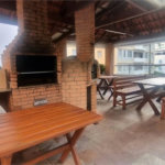 Apartamento porteira fechada com vista para o mar e lazer completo em Pitangueiras – Guarujá