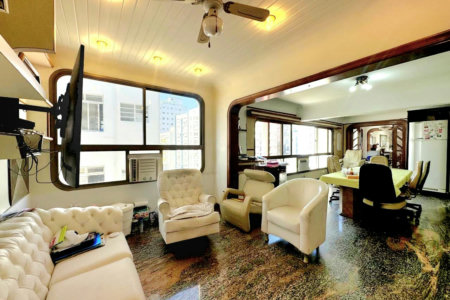 Apartamento próximo da praia com 4 dormitórios à venda, 257 m² por R$ 2.200.000 - Gonzaga - Santos/SP