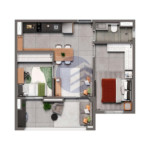 Apartamento à venda com 2 quartos em Brooklin, São Paulo - SP