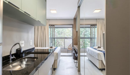 Studio à venda ou para alugar com 1 quarto em Moema, São Paulo, SP