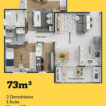 Apartamento à venda com 2 quartos, sendo 1 suíte, em Parque Campolim, Sorocaba, SP