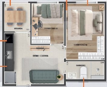 Apartamento 32m² 2