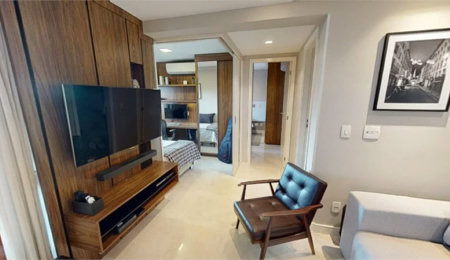 Apartamento à venda ou para alugar com 2 quartos, sendo 1 suíte, em Brooklin Paulista, São Paulo, SP