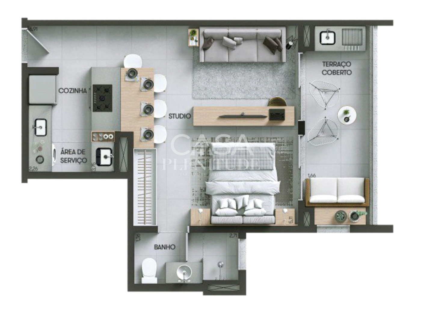 Apartamento à venda com 1 suíte em Jardim do Paço, Sorocaba, SP