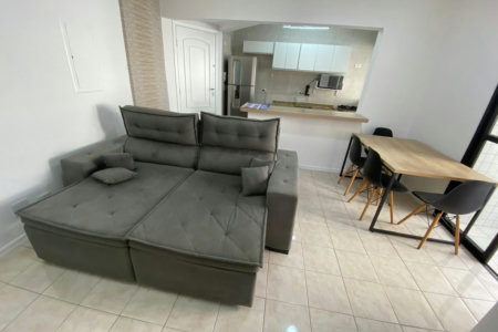 Apartamento com 1 dormitório para alugar, 65 m² por R$ 4.500,00/mês - José Menino - Santos/SP