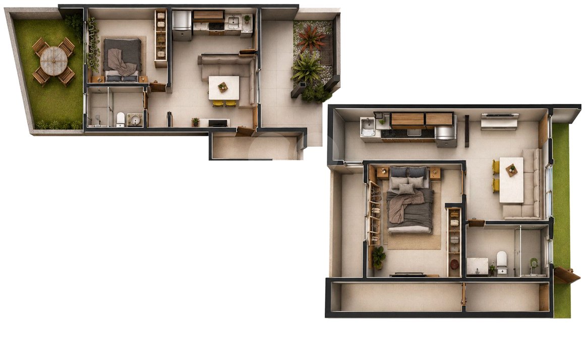 Flat à venda com 1 quarto em Peró, Cabo Frio, RJ