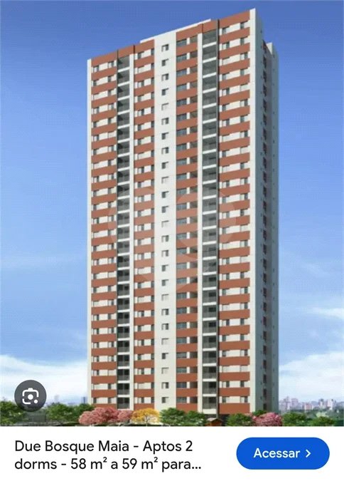Apartamento à venda com 2 quartos, sendo 1 suíte, em Vila Rosalia, Guarulhos, SP