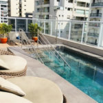 Pratico e moderno apartamento mobiliado de 45 m2 na Bela Vista